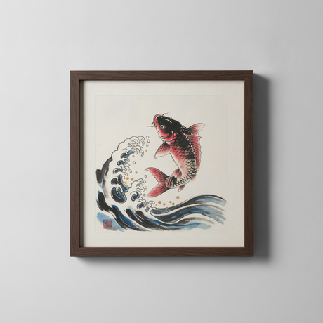 문어 (文魚) 장식 · 잉어 그림